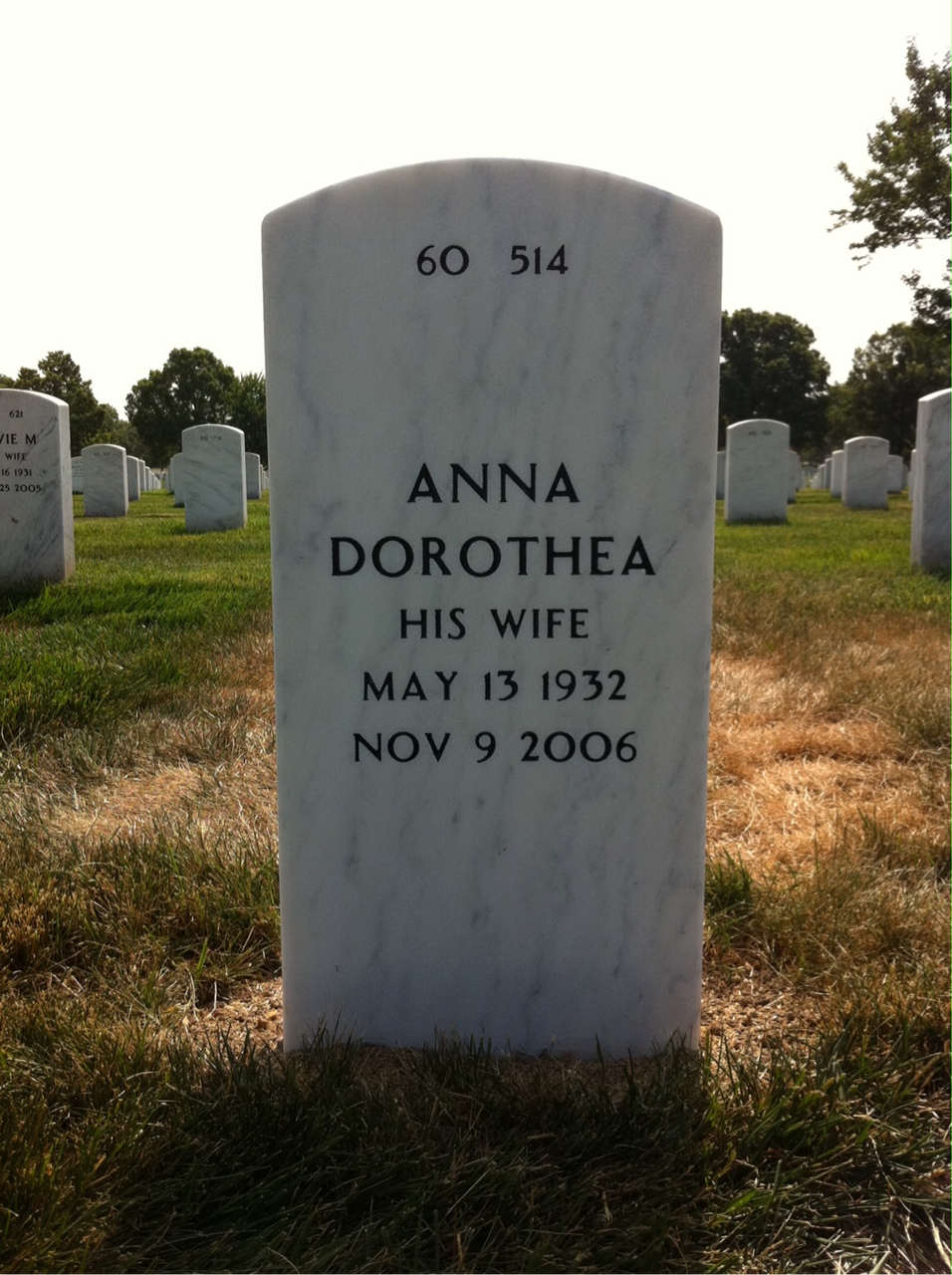 Back of headstone — Robert Foster