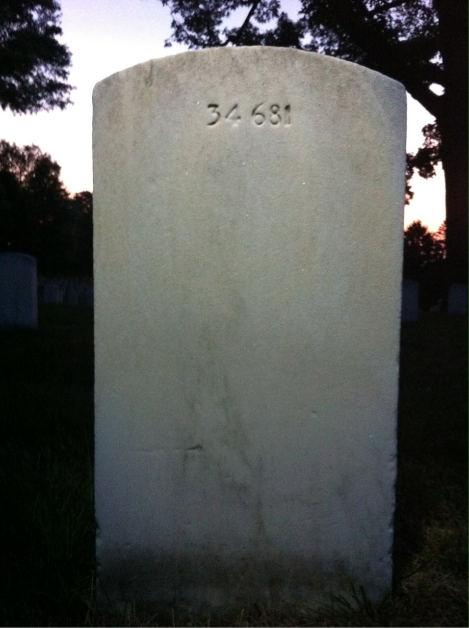 Back of headstone — Leonard Banks