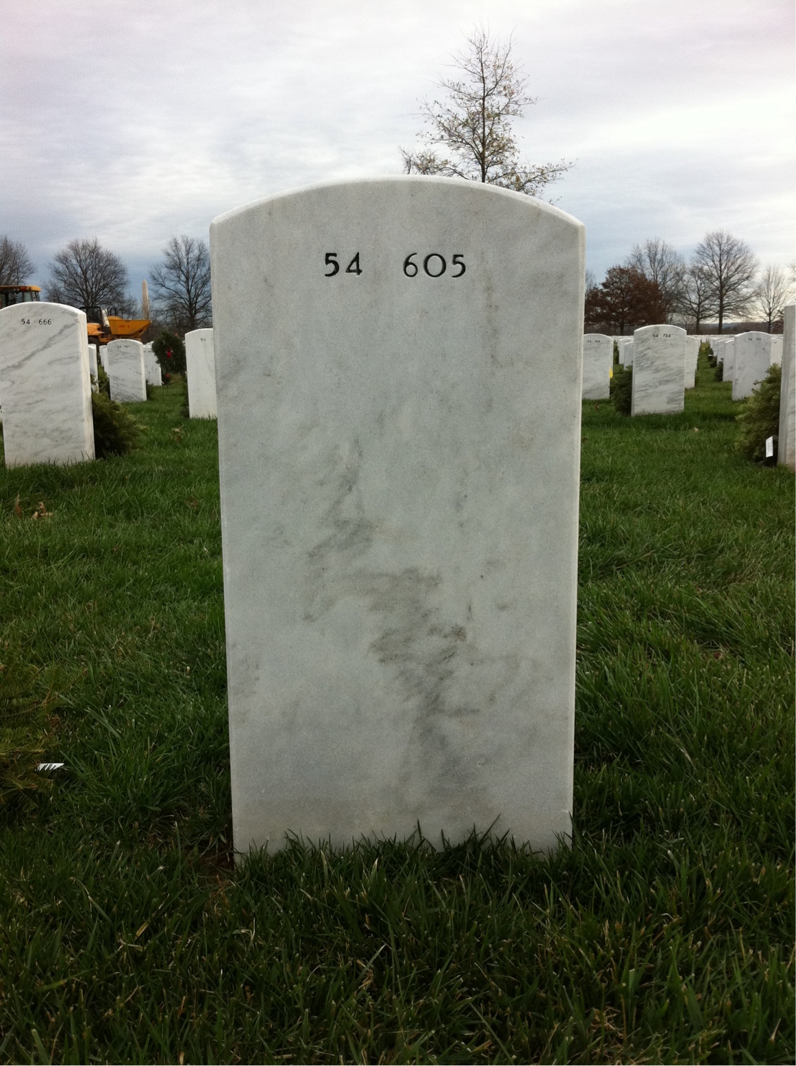 Back of headstone — Wilbert King