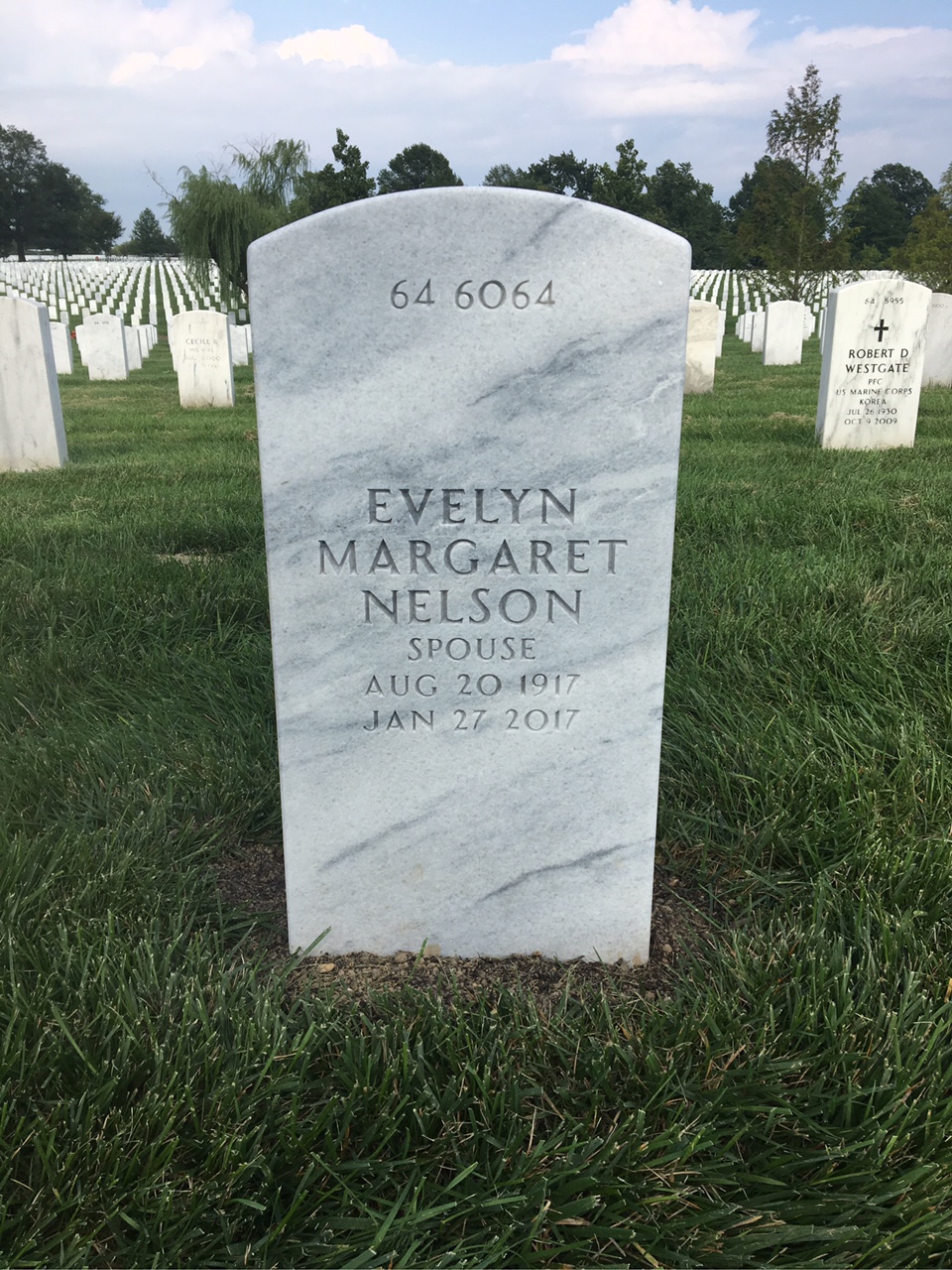 Back of headstone — Walter Lewis