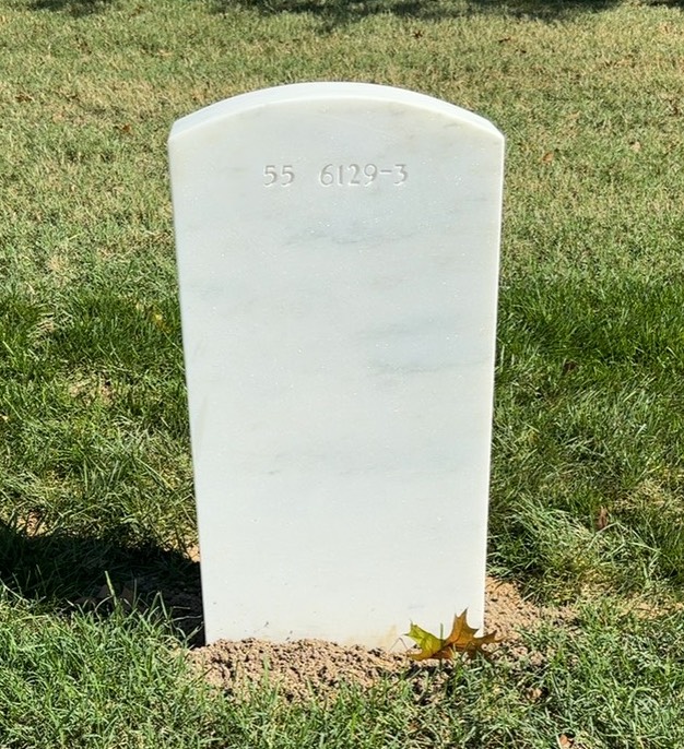 Back of headstone — William Edward Stevens