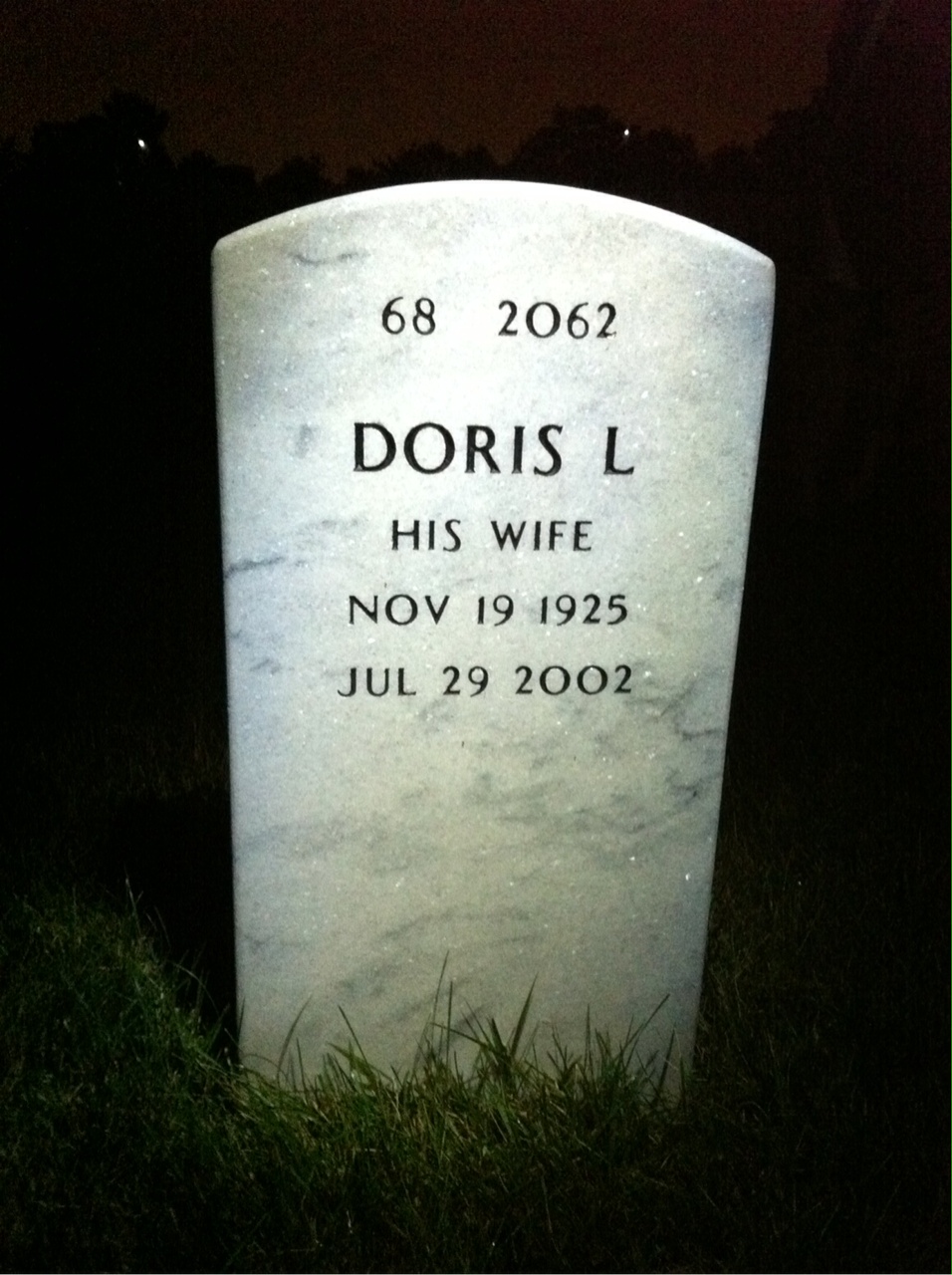 Back of headstone — Daniel Greene