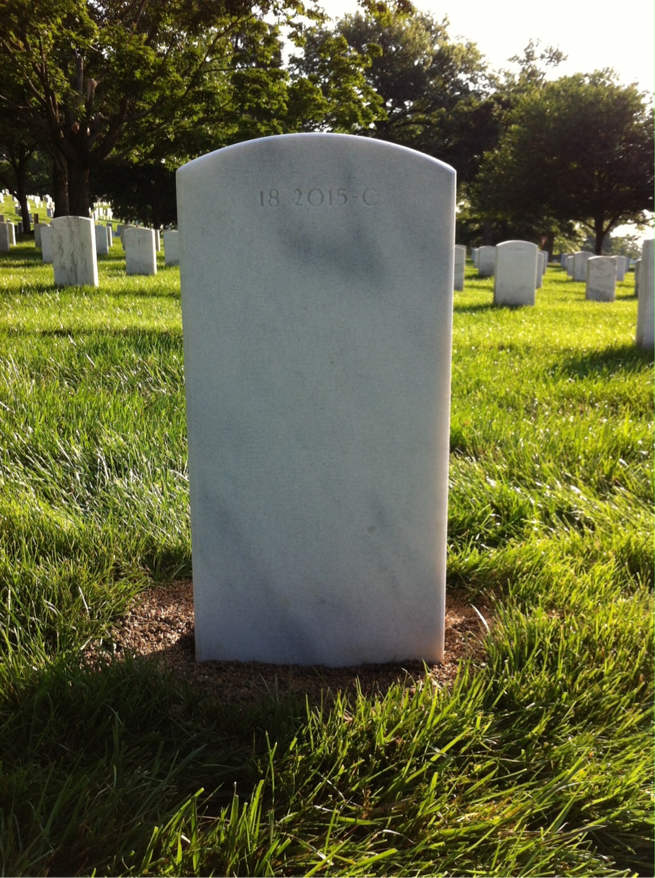 Back of headstone — Thomas Moore