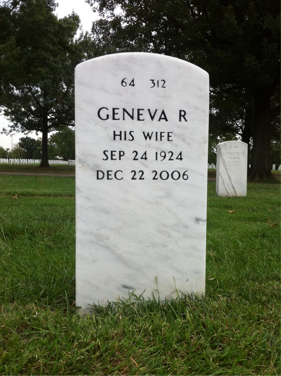 Back of headstone — William Guy