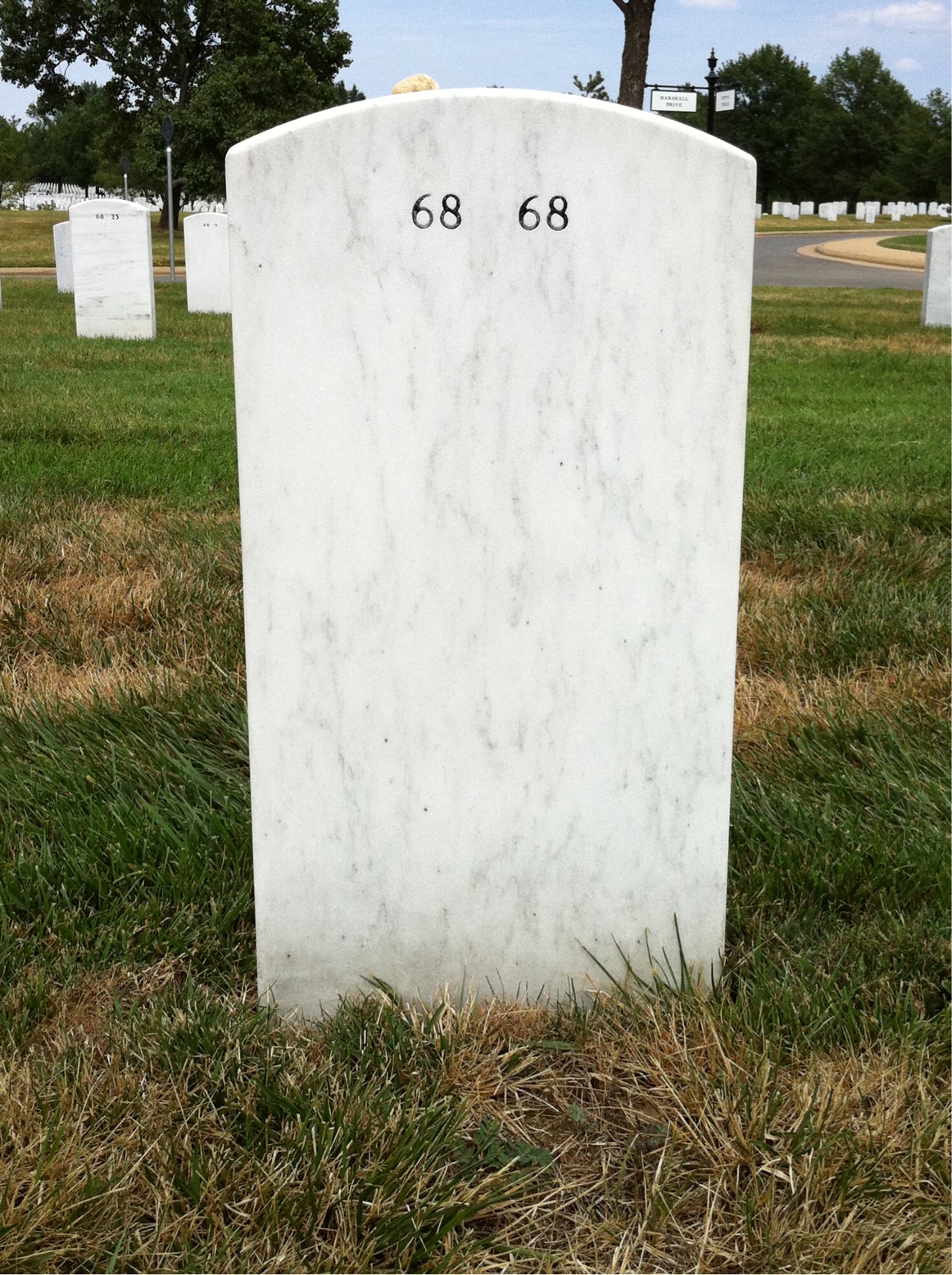 Back of headstone — Alfred Webb