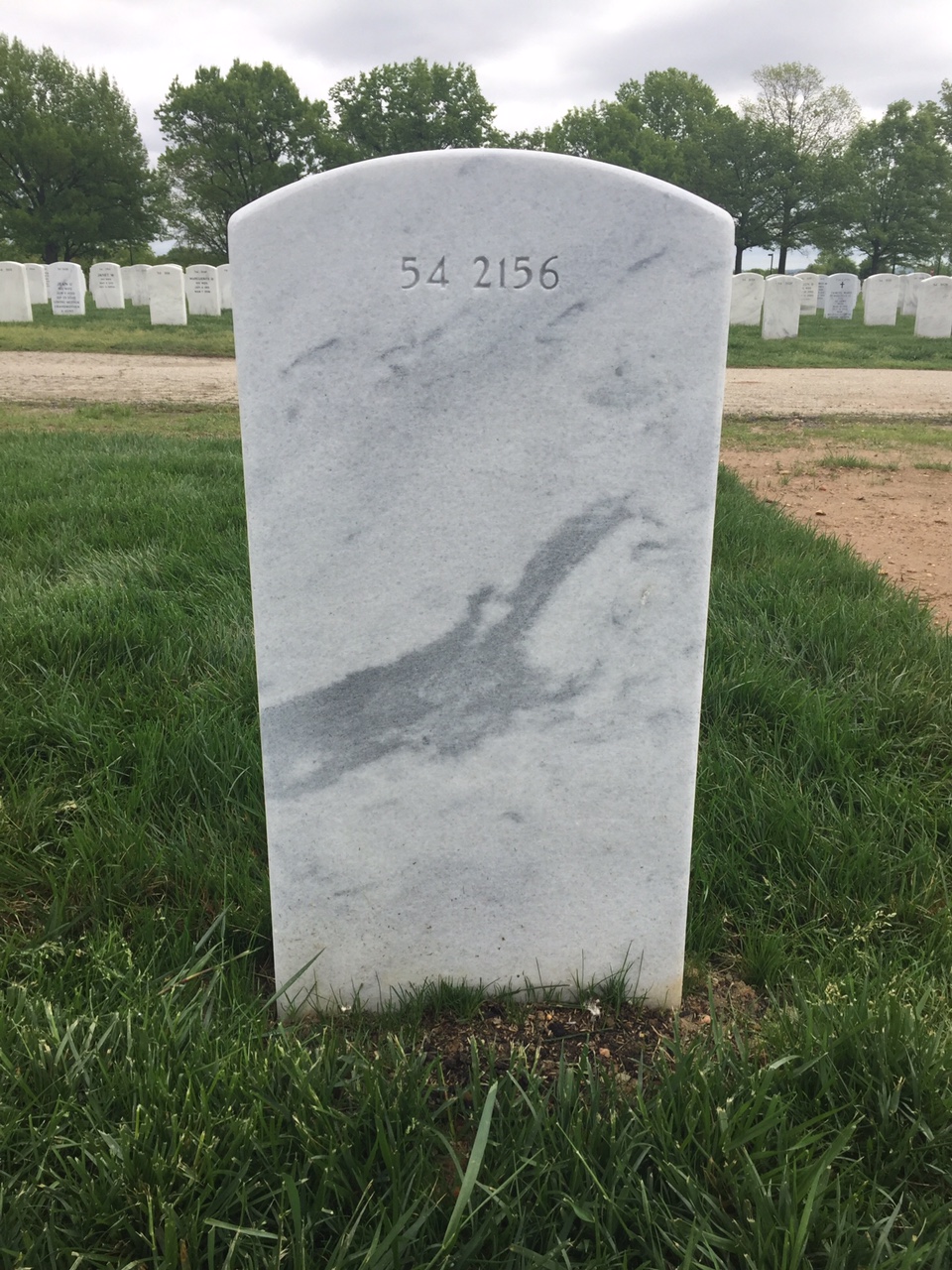 Back of headstone — Paul Christopher Mader