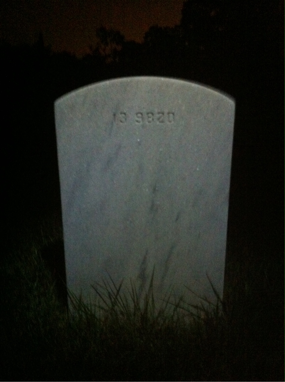 Back of headstone — Thomas Miller