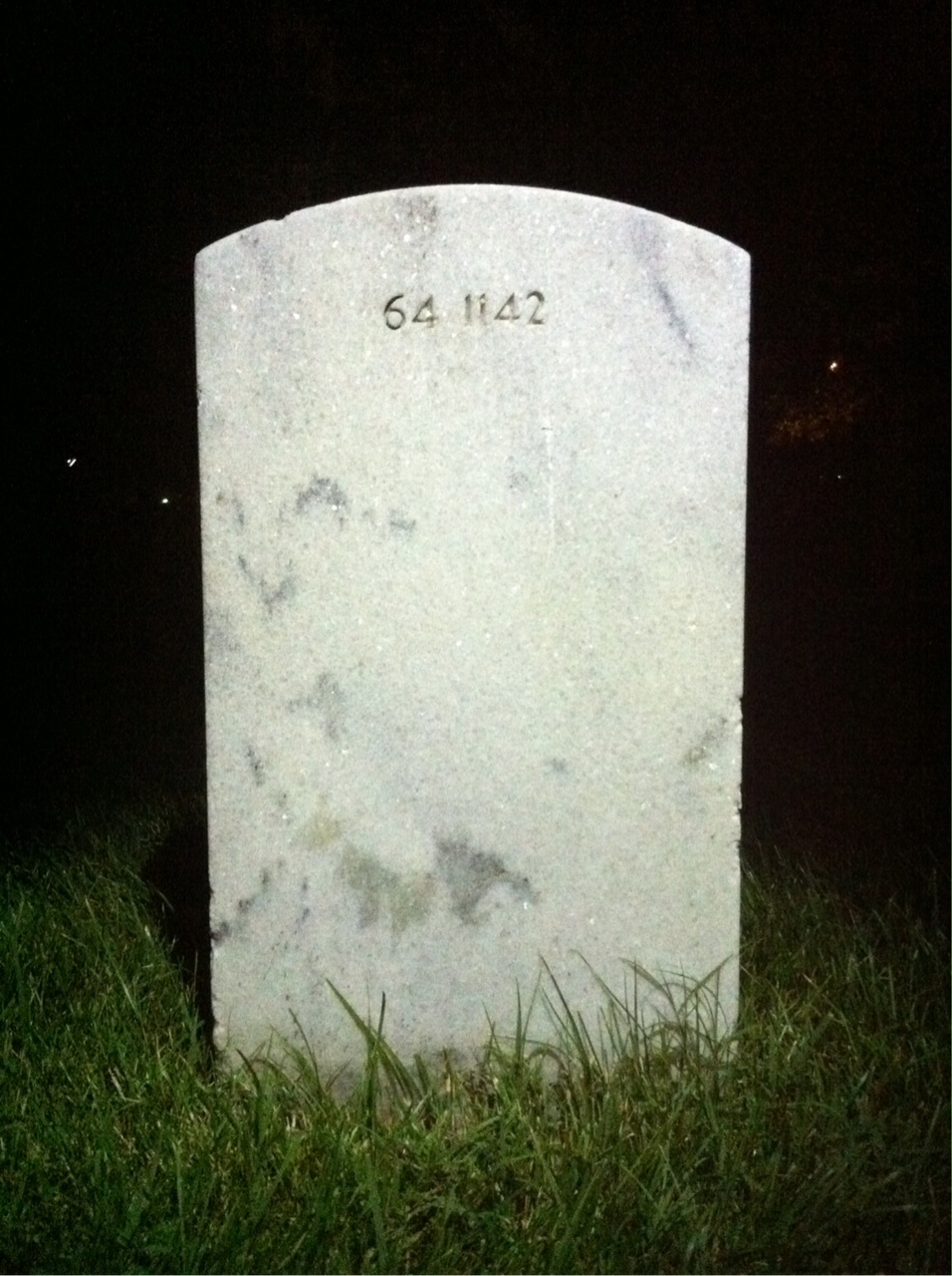 Back of headstone — Virgil Jennings Phillips