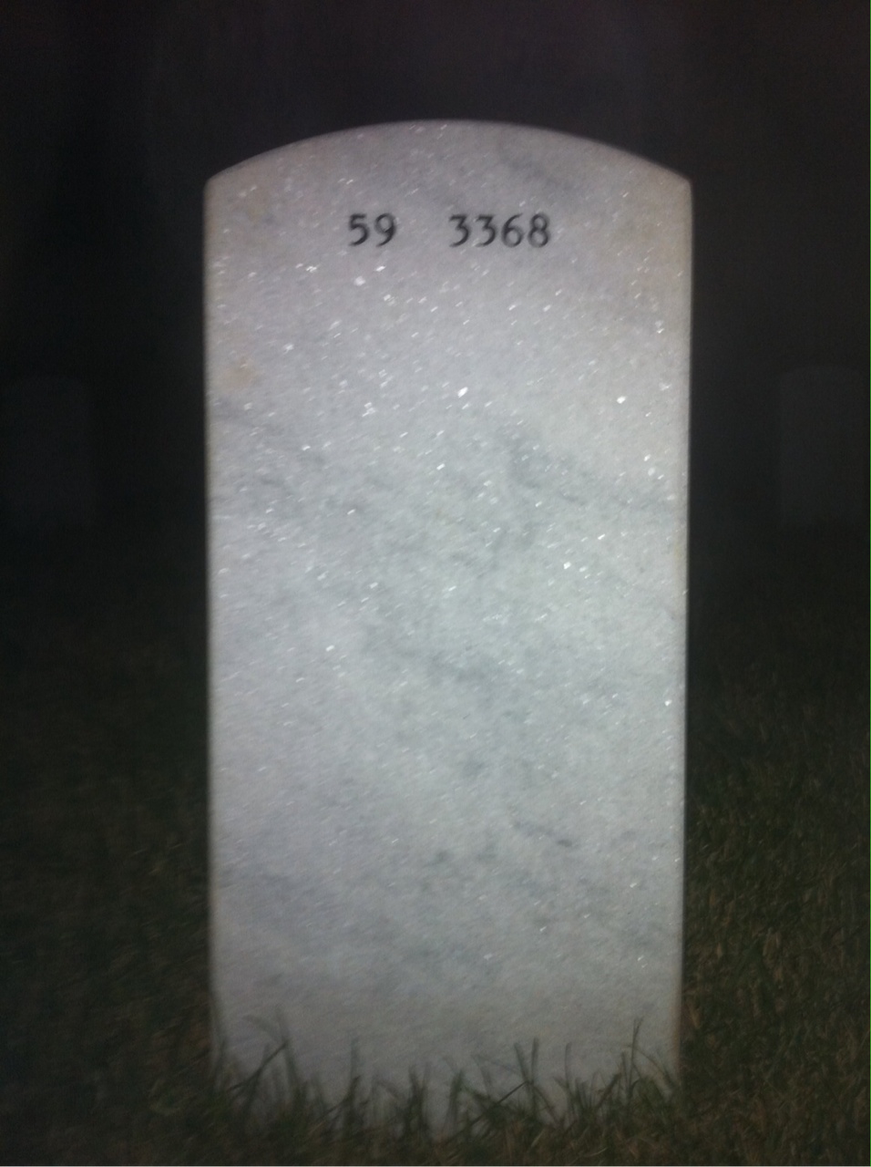 Back of headstone — Jerome Lamont