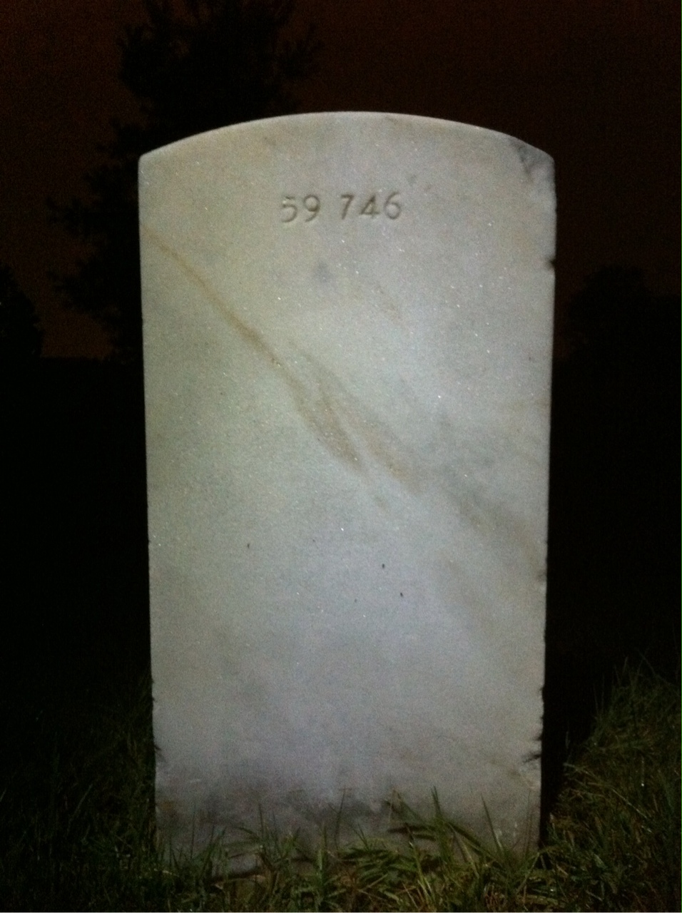 Back of headstone — Rebecca Bennett