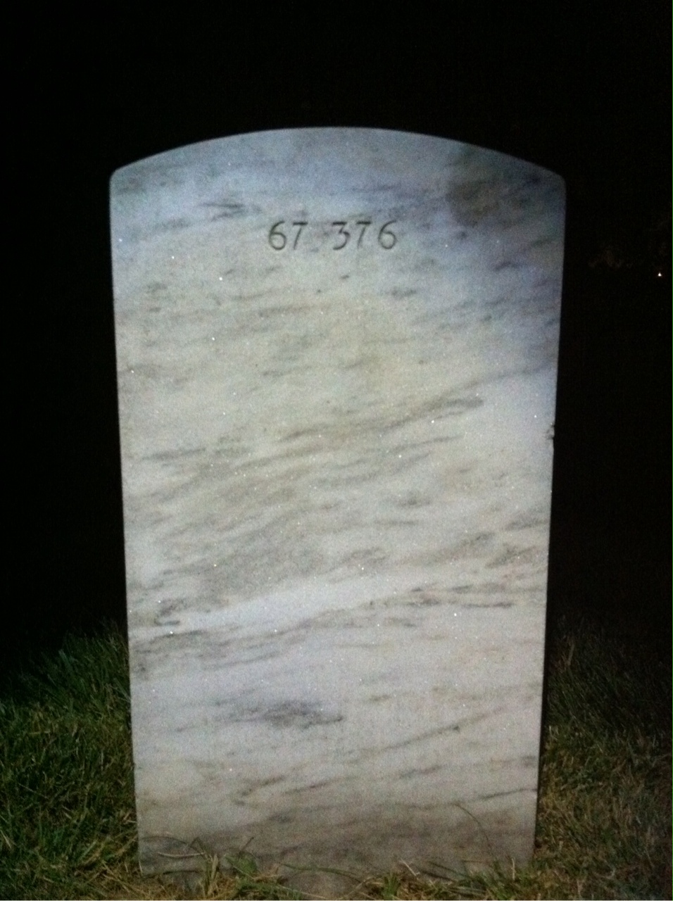 Back of headstone — Alvin Artemenko
