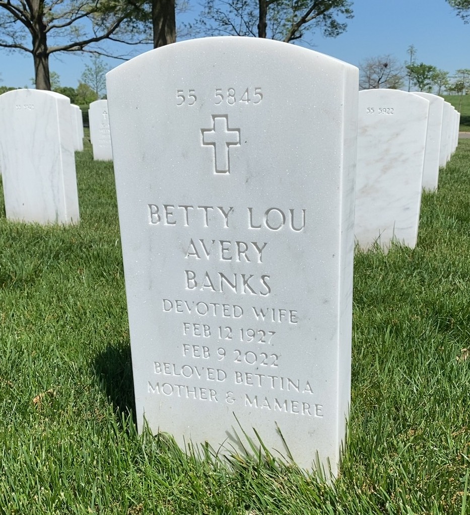 Back of headstone — Daniel Banks