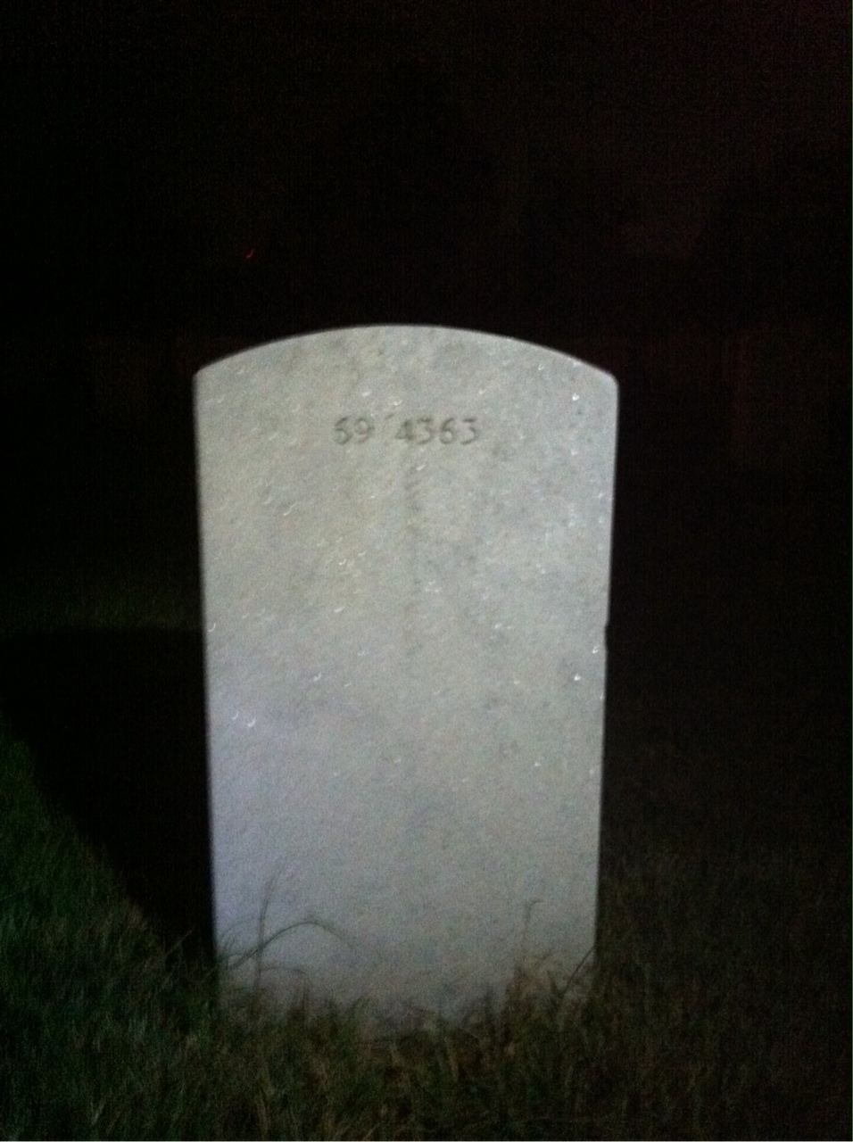 Back of headstone — William Sherell Elliott