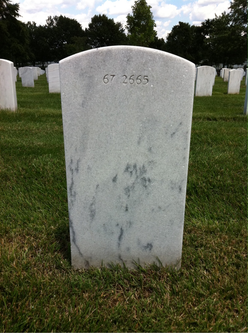 Back of headstone — Edward Cunningham