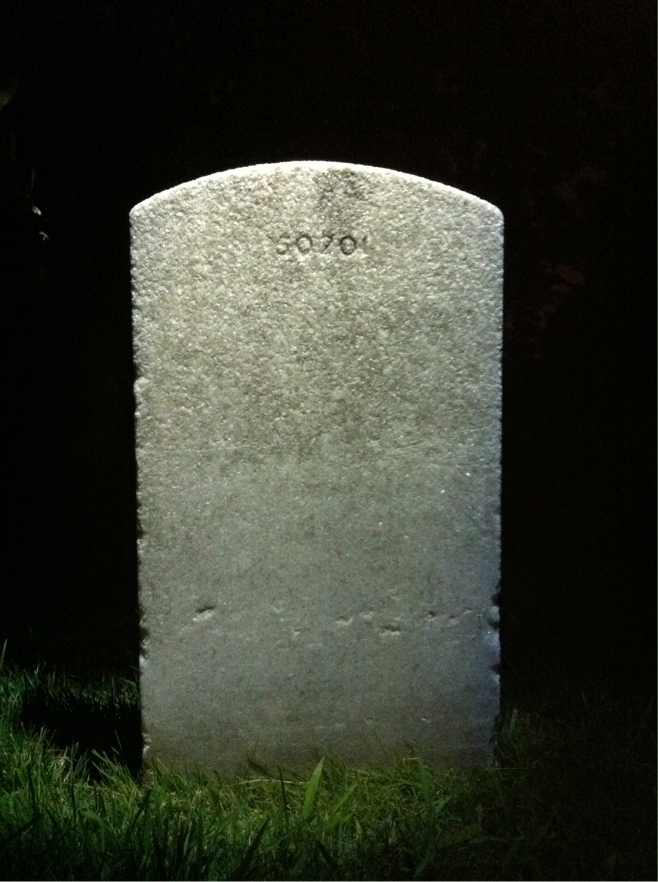 Back of headstone — William Mcneill