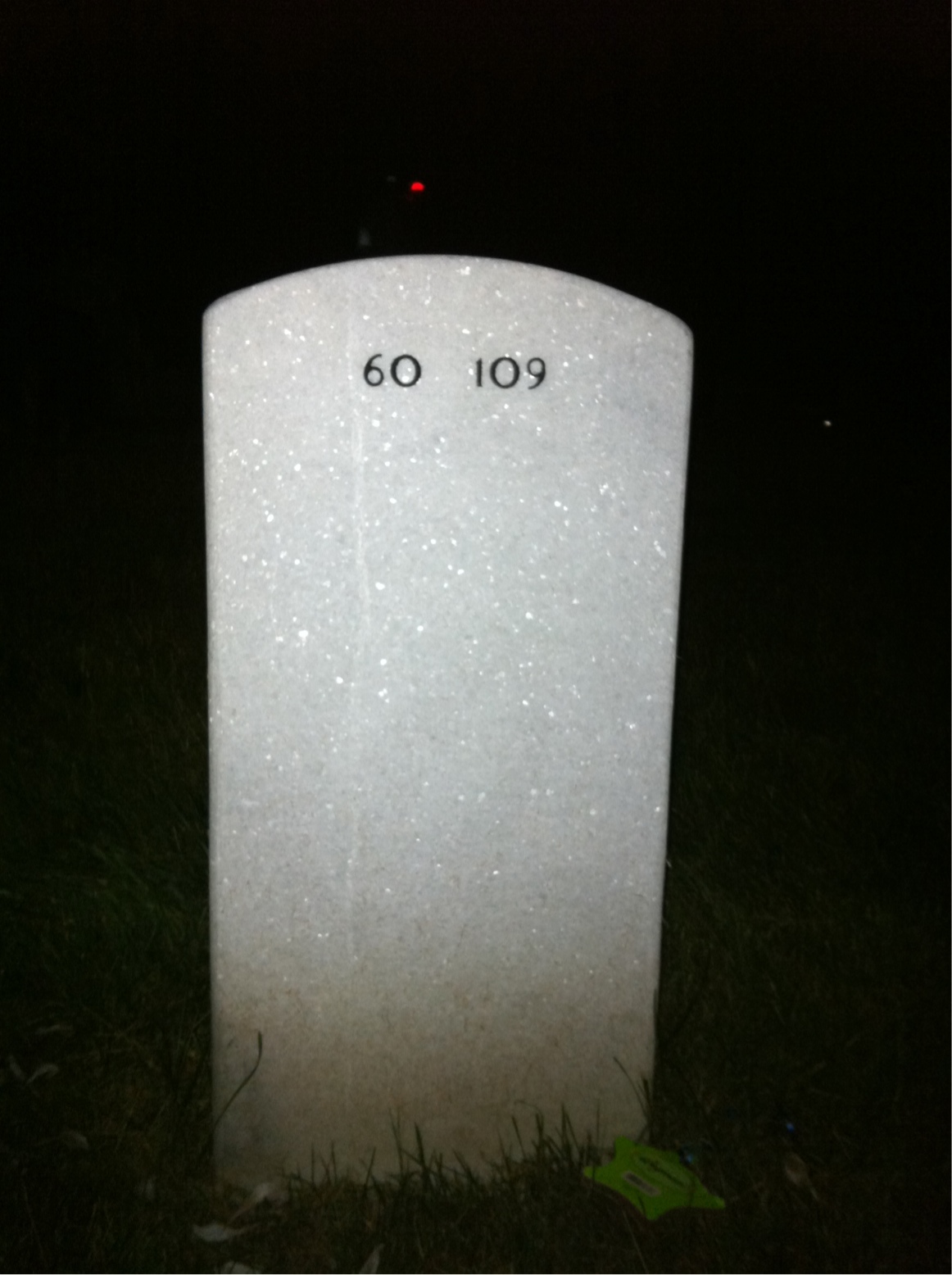 Back of headstone — Lorenzo Clark