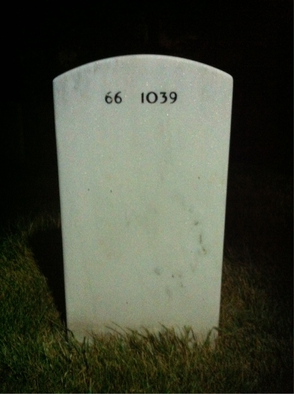 Back of headstone — Charles Ehrmann