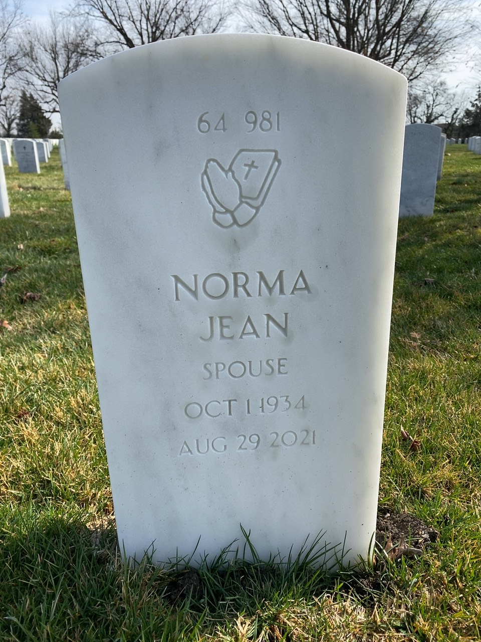 Back of headstone — Clarence Moore