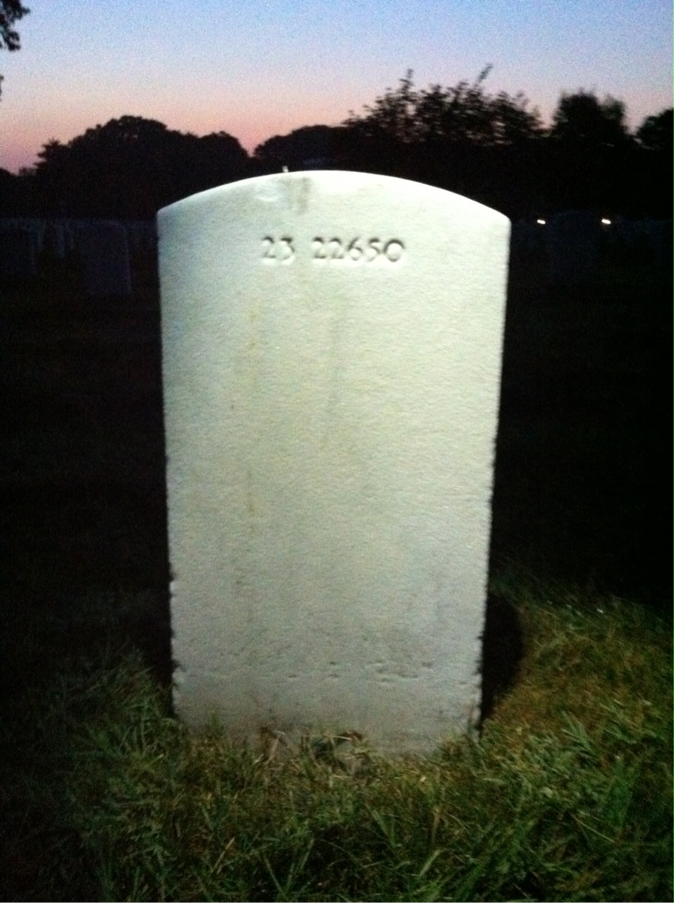 Back of headstone — Thomas Spencer