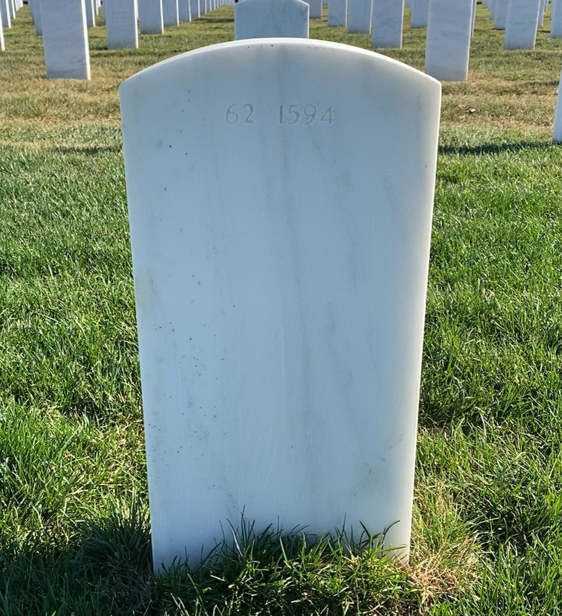 Back of headstone — Richard Simpkins
