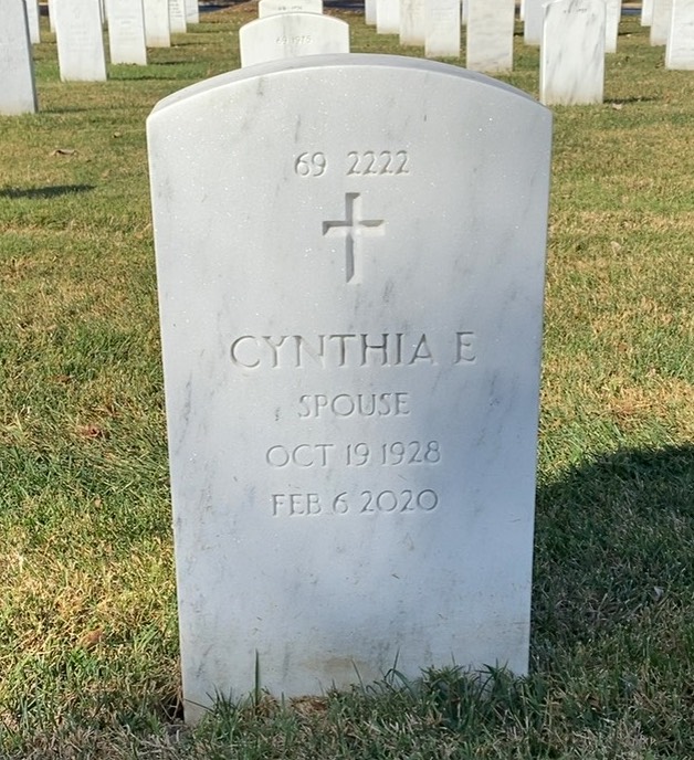 Back of headstone — George Dunn