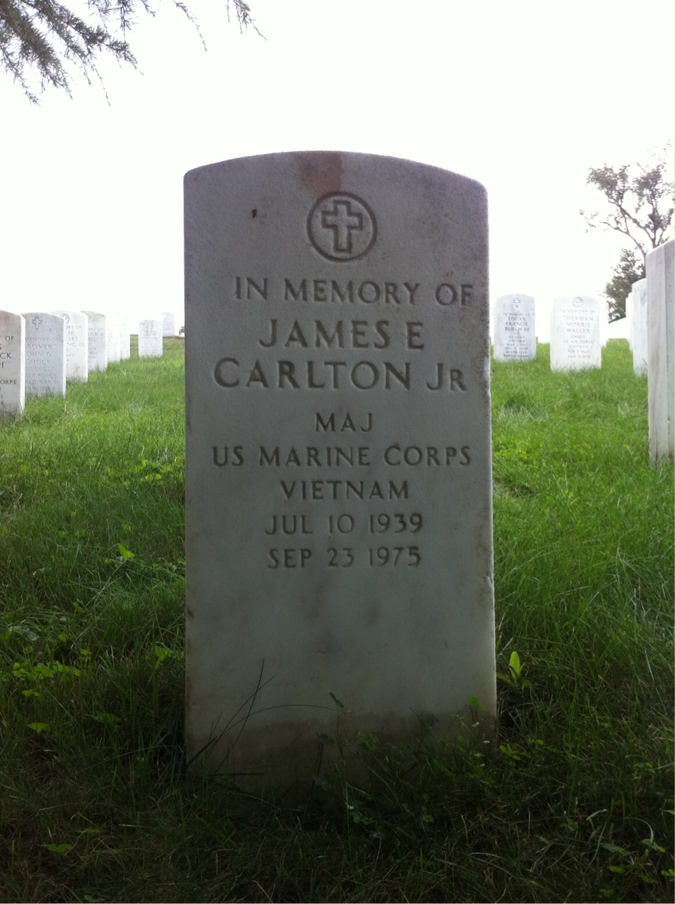 Headstone of James Edmund Carlton Jr.