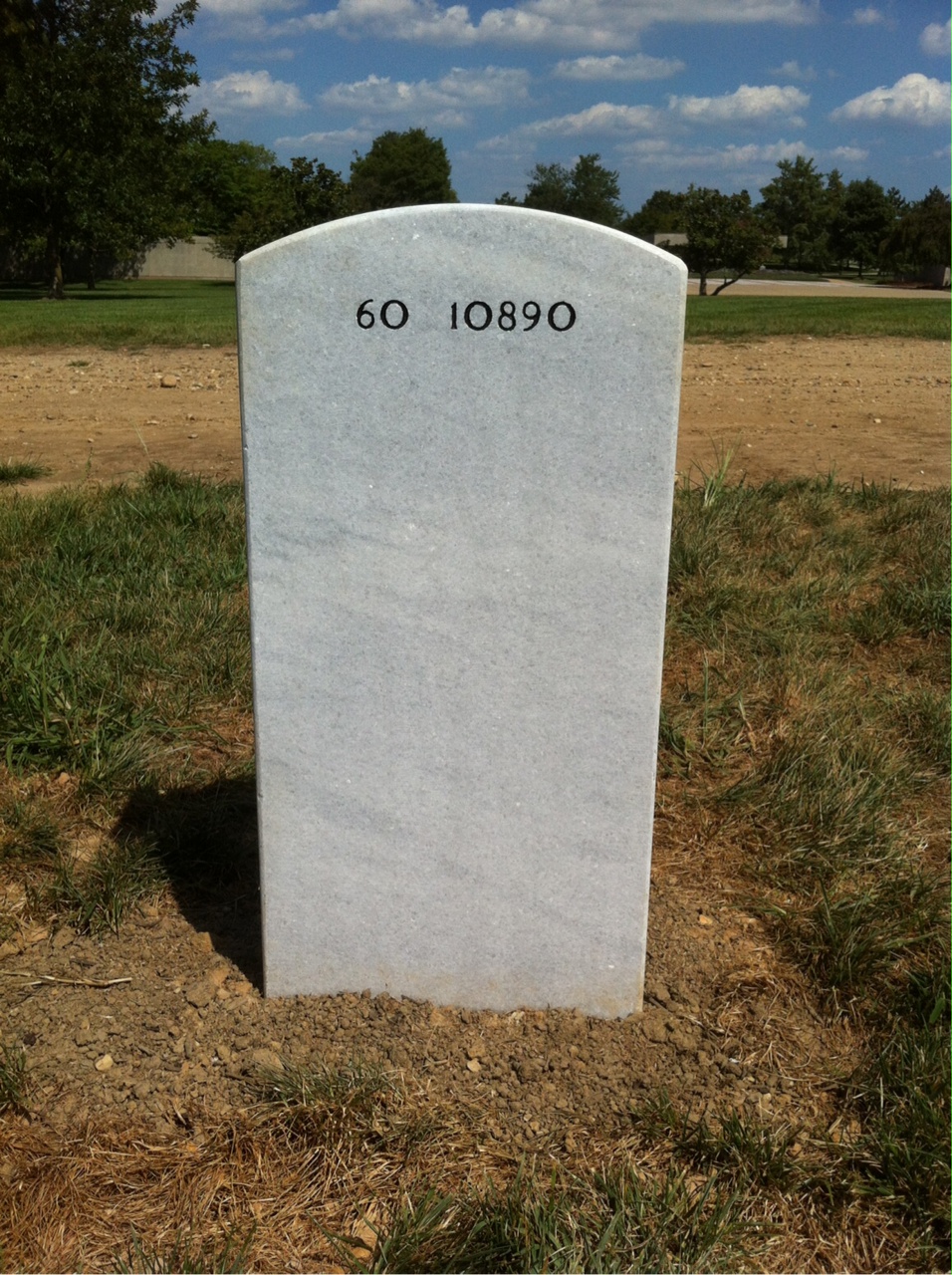 Back of headstone — Raymond Ball