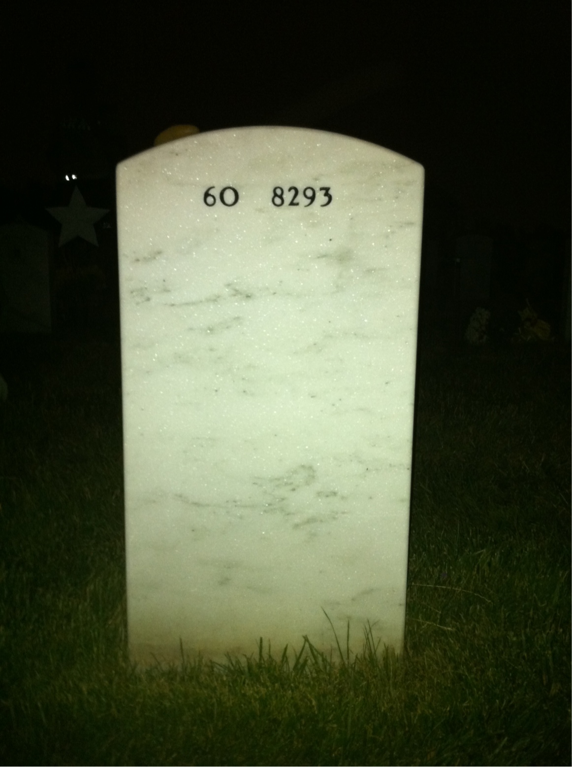 Back of headstone — Jonathan Tessar
