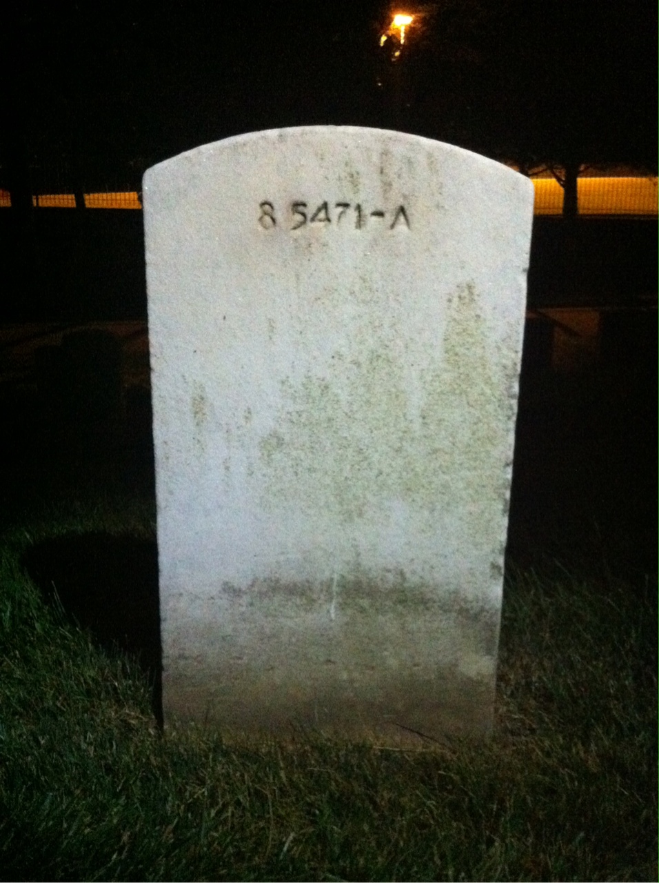 Back of headstone — William Mcintyre