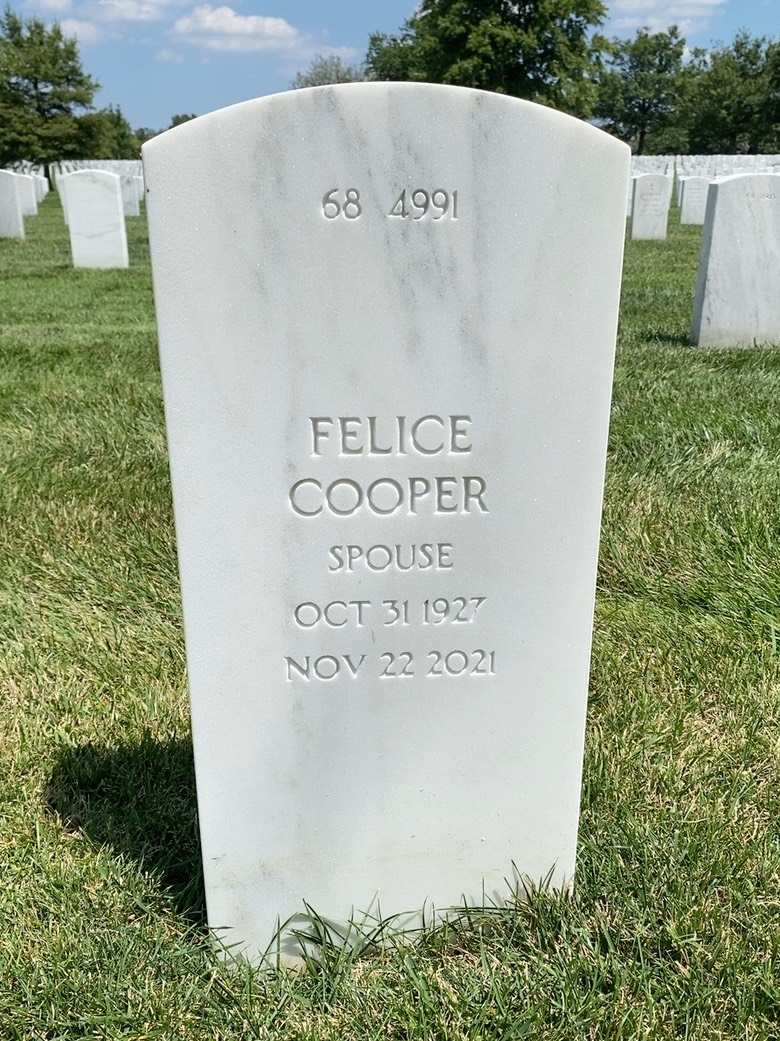 Back of headstone — Hugh Maccauley