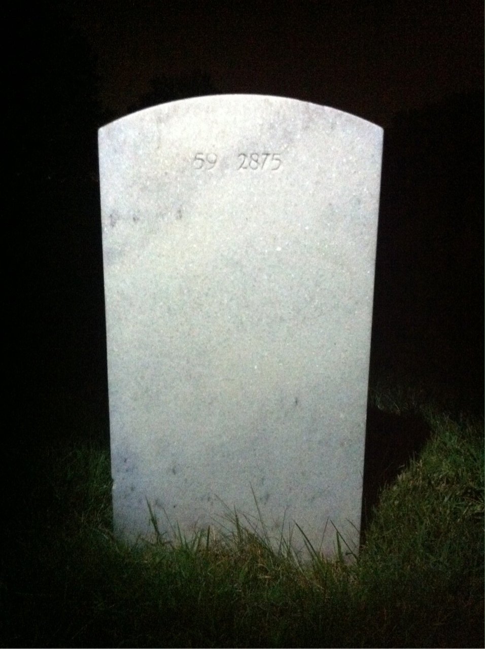 Back of headstone — Randolph Baldwin