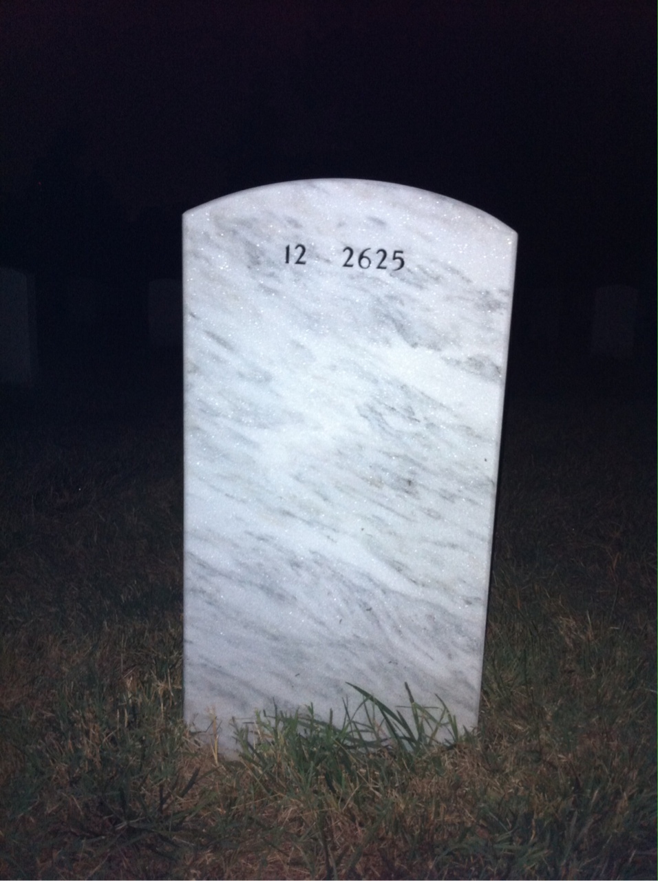 Back of headstone — Dorsey Smith