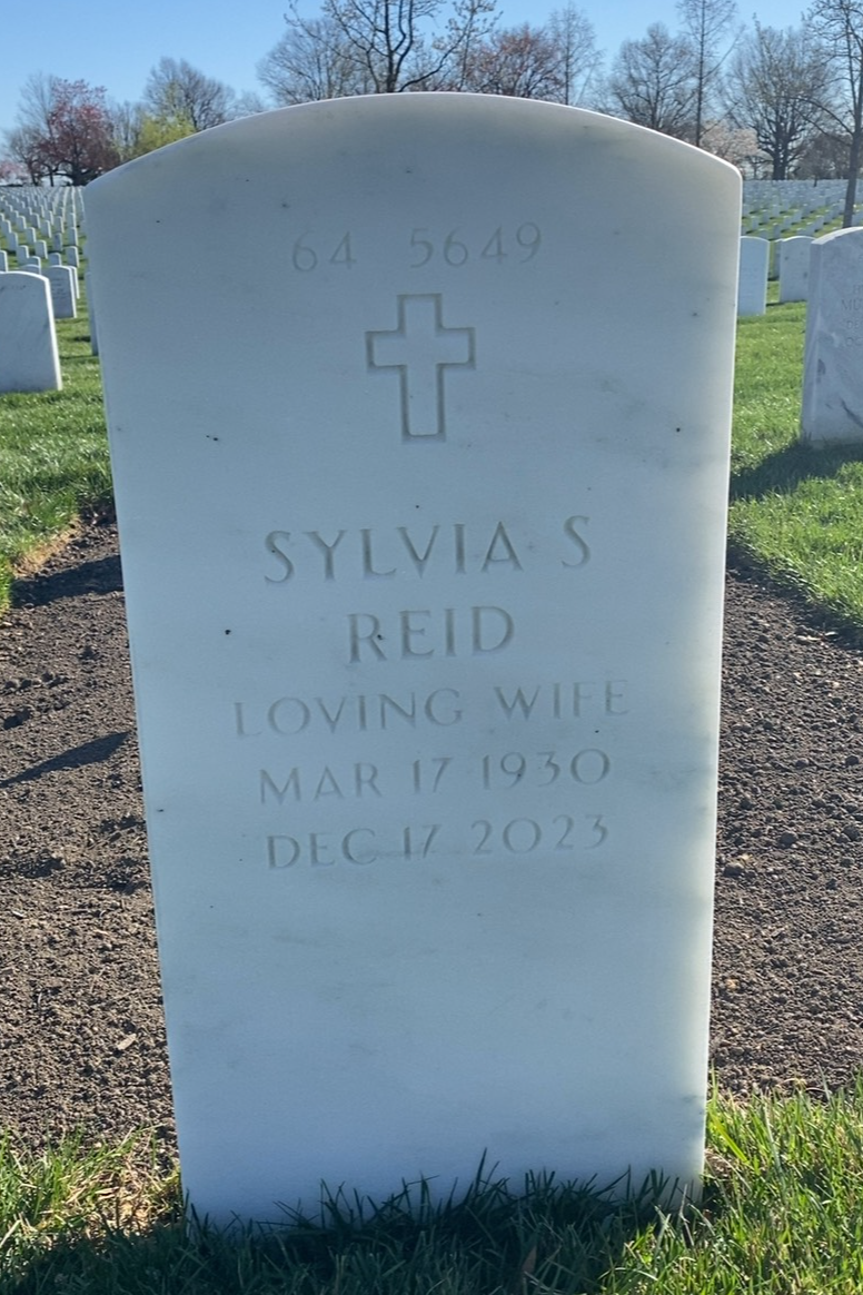 Back of headstone — Thomas Reid