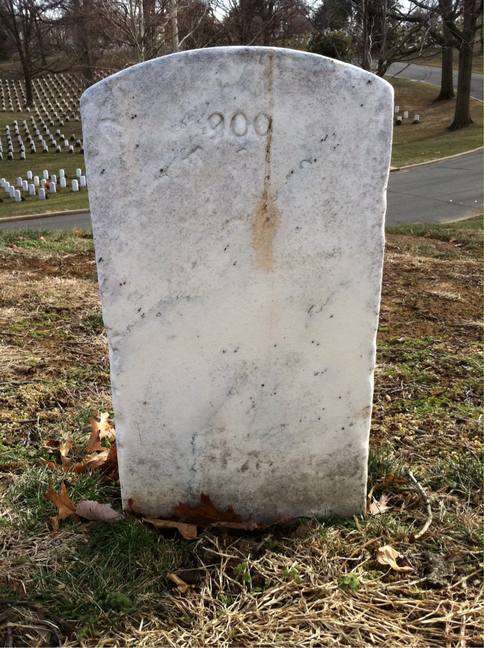 Back of headstone — Frank Ackerley
