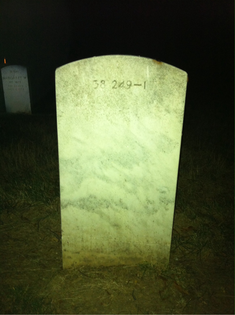 Back of headstone — Willard Ar-Rahmaan