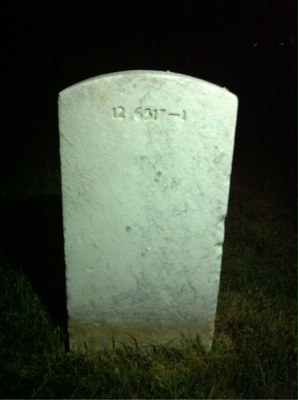 Back of headstone — Raymond Murray