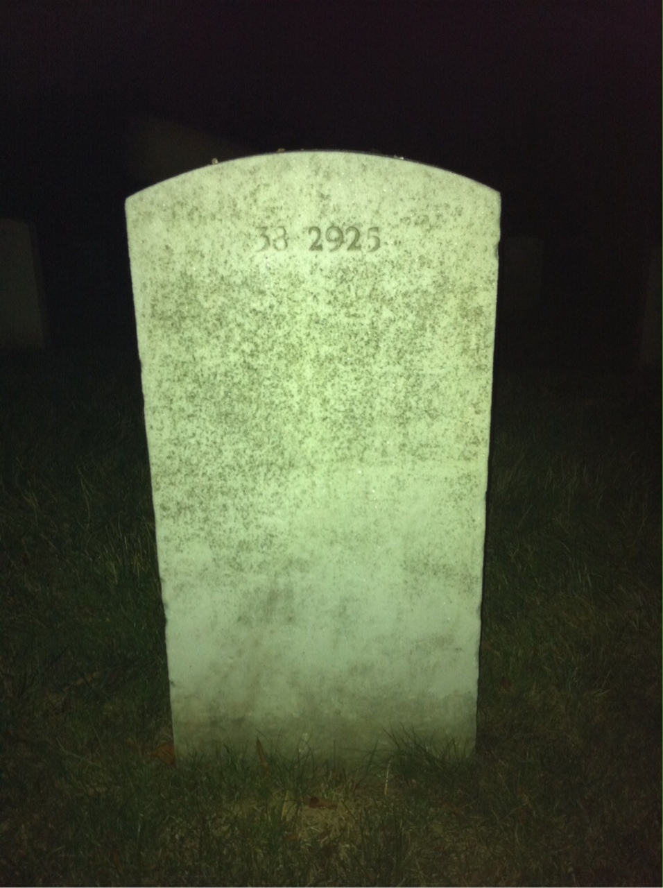 Back of headstone — Hildor Blair