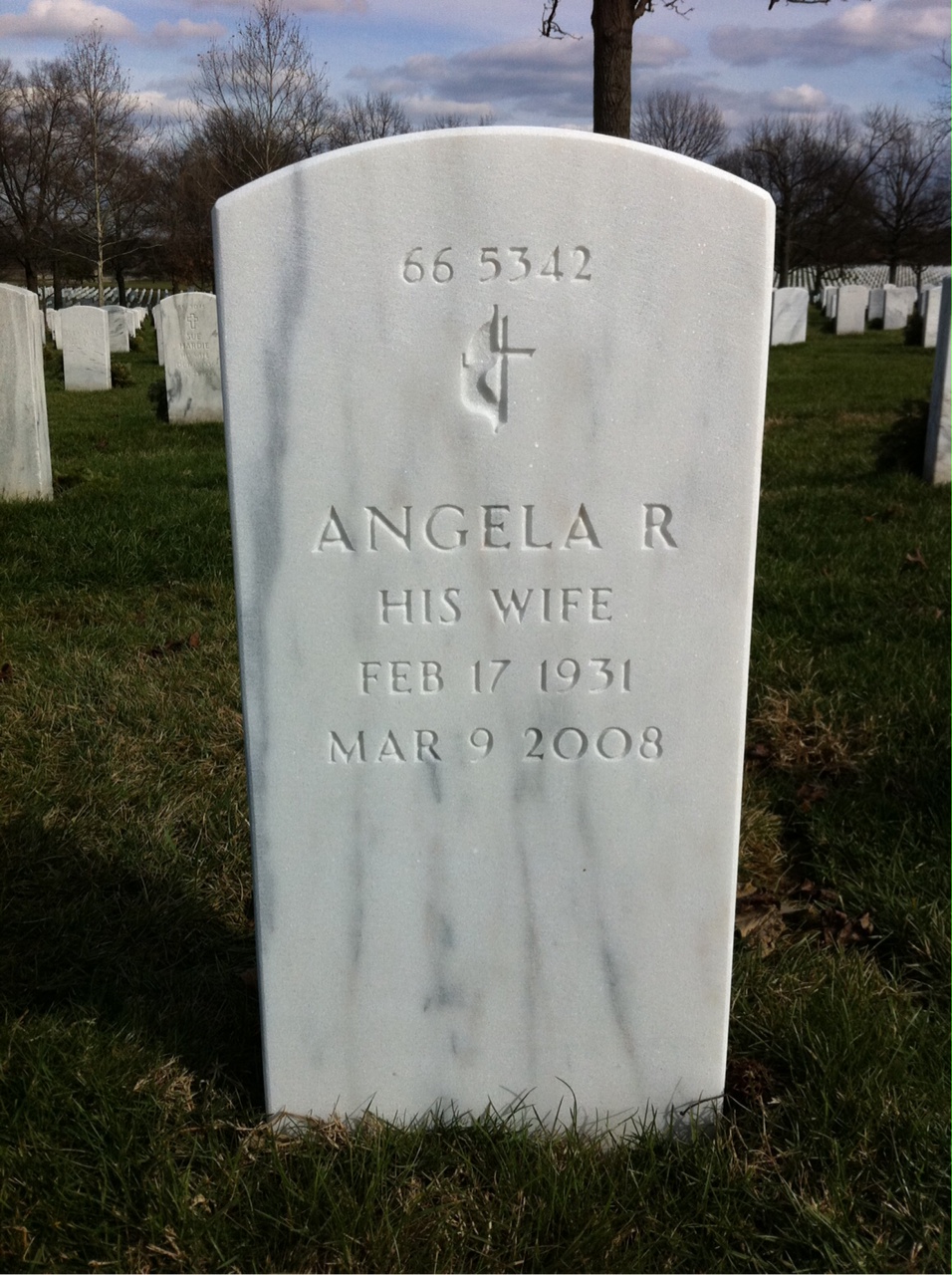 Back of headstone — Samuel Dougherty