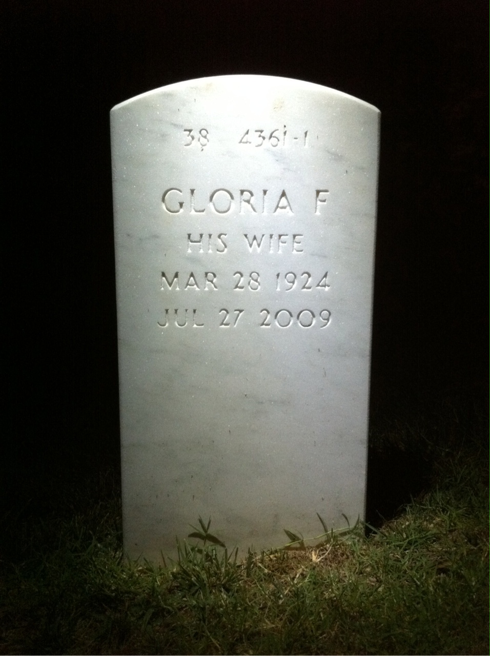 Back of headstone — Walter Hasselbach