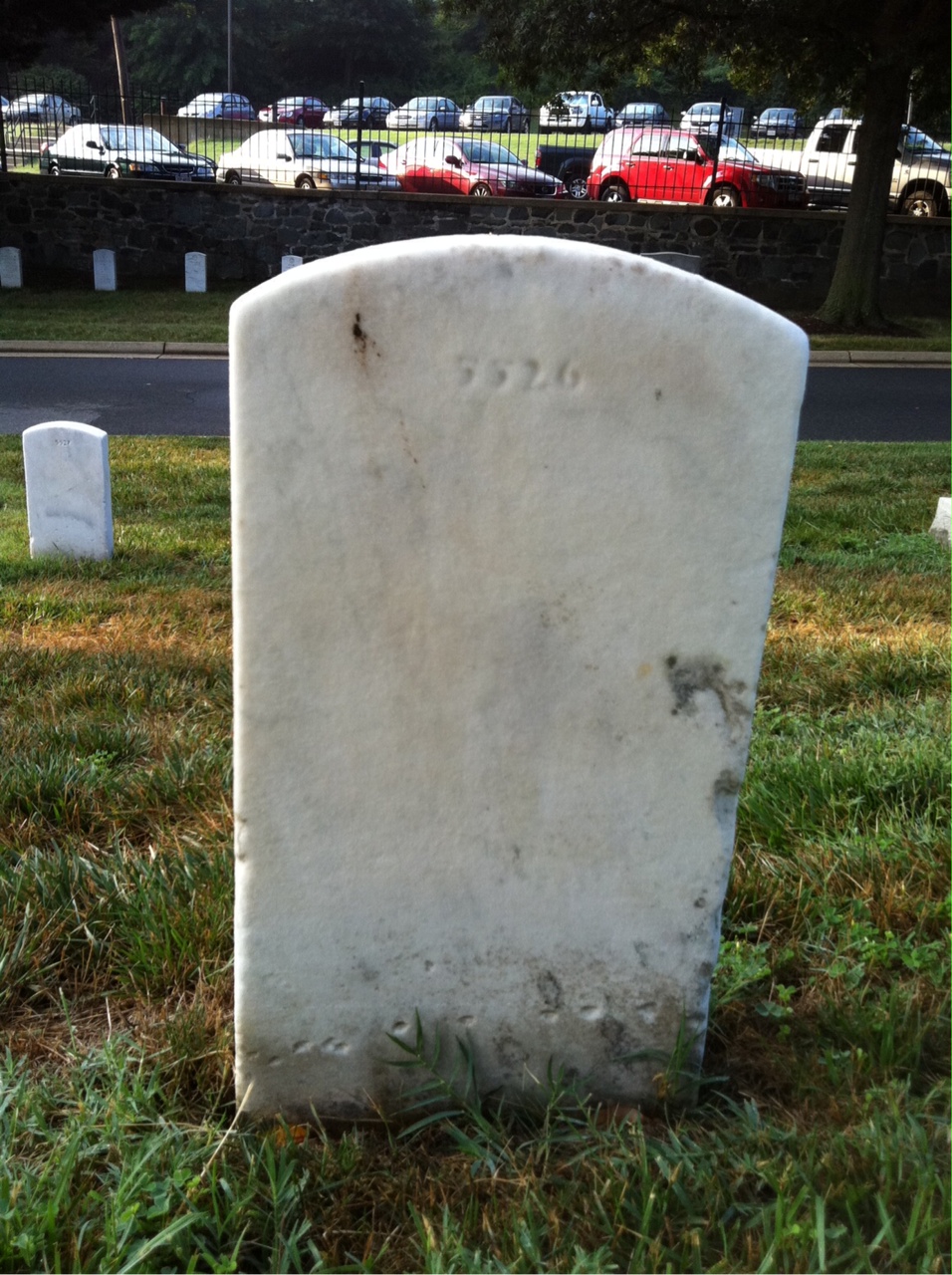 Back of headstone — Raymond Murray