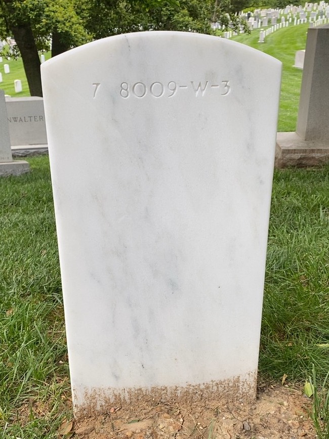 Back of headstone — Terry Lee Martin