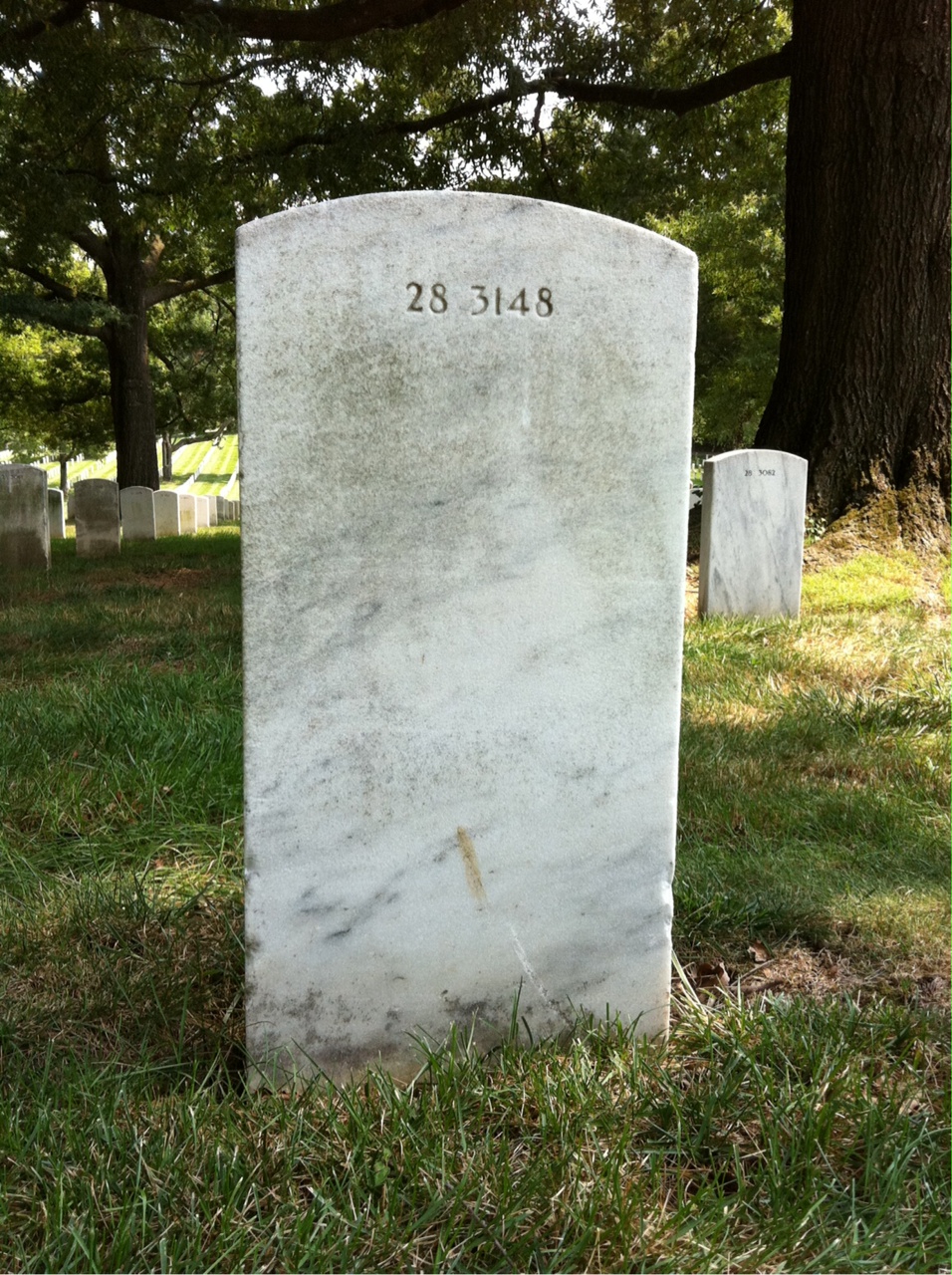 Back of headstone — Ruth Anderson