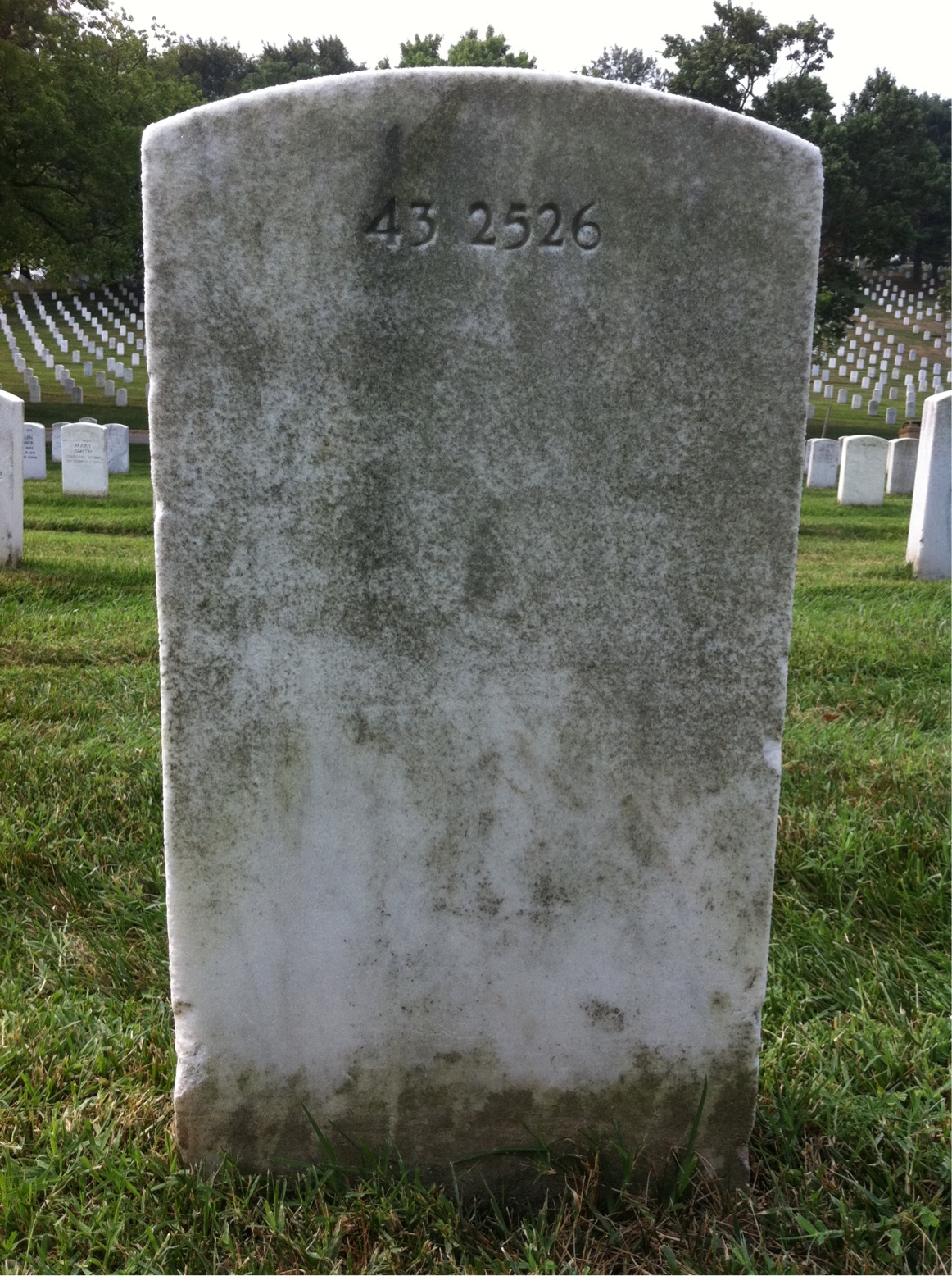 Back of headstone — Edward Mullaly