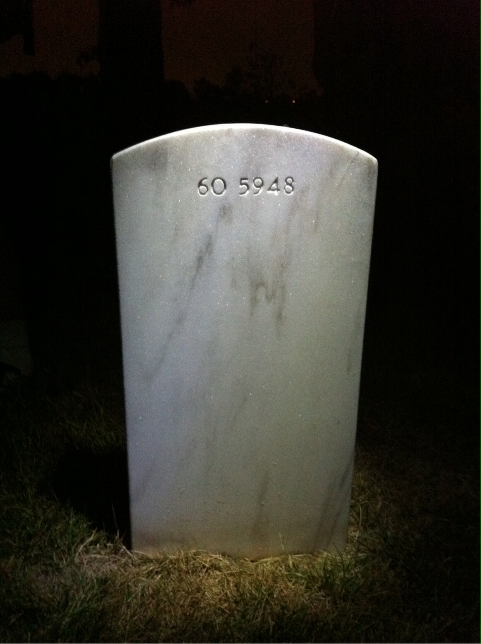 Back of headstone — Carl Baldick
