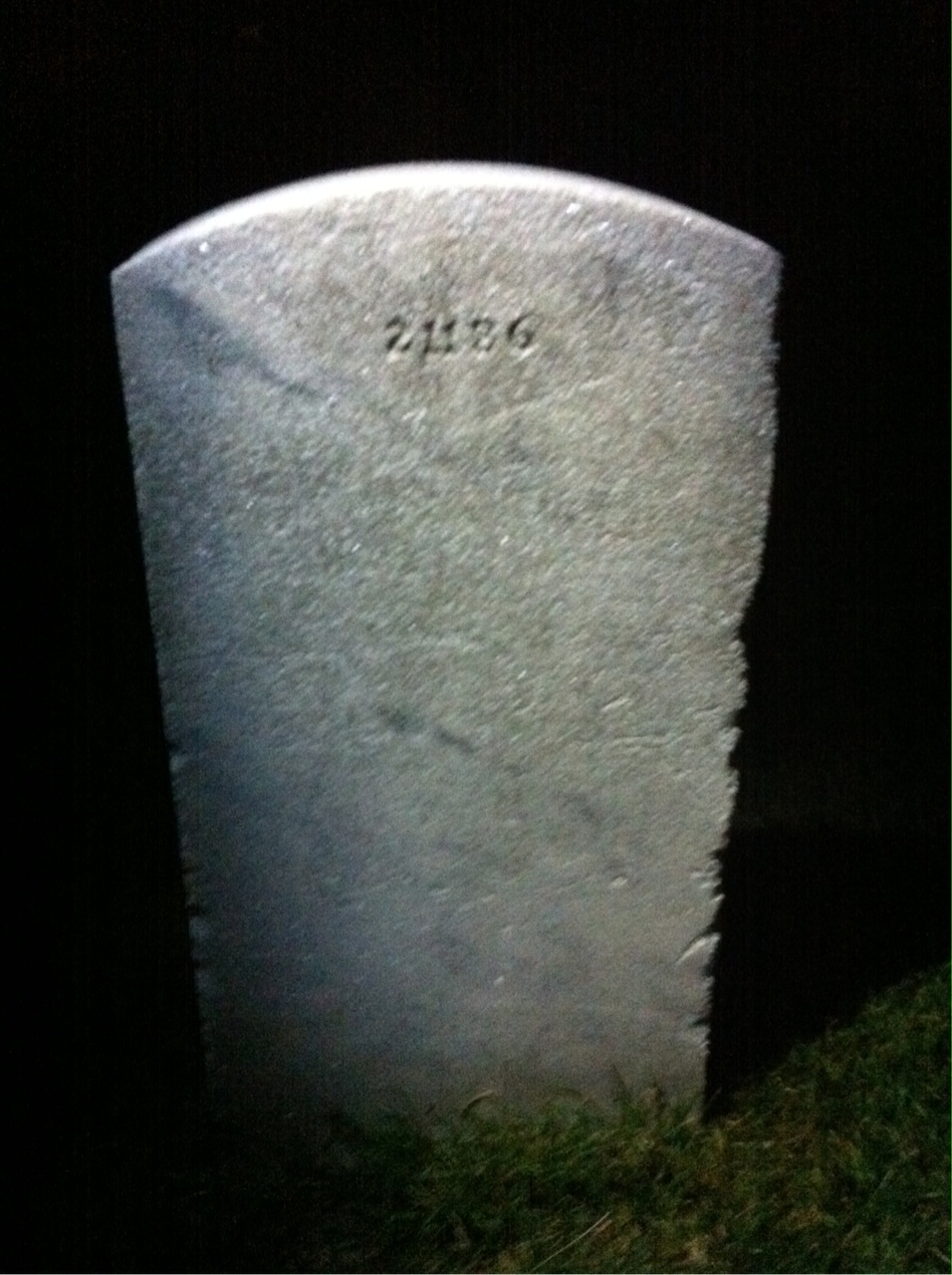 Back of headstone — William Adkins