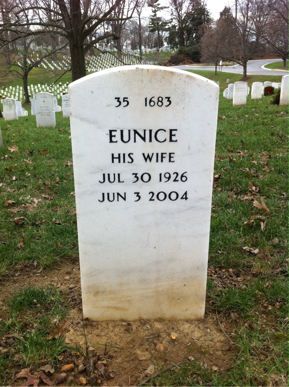 Back of headstone — Russell Ragland