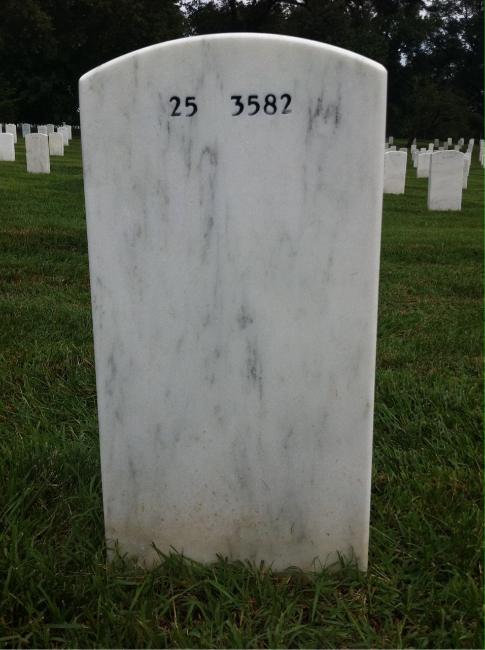Back of headstone — Irving Kempner