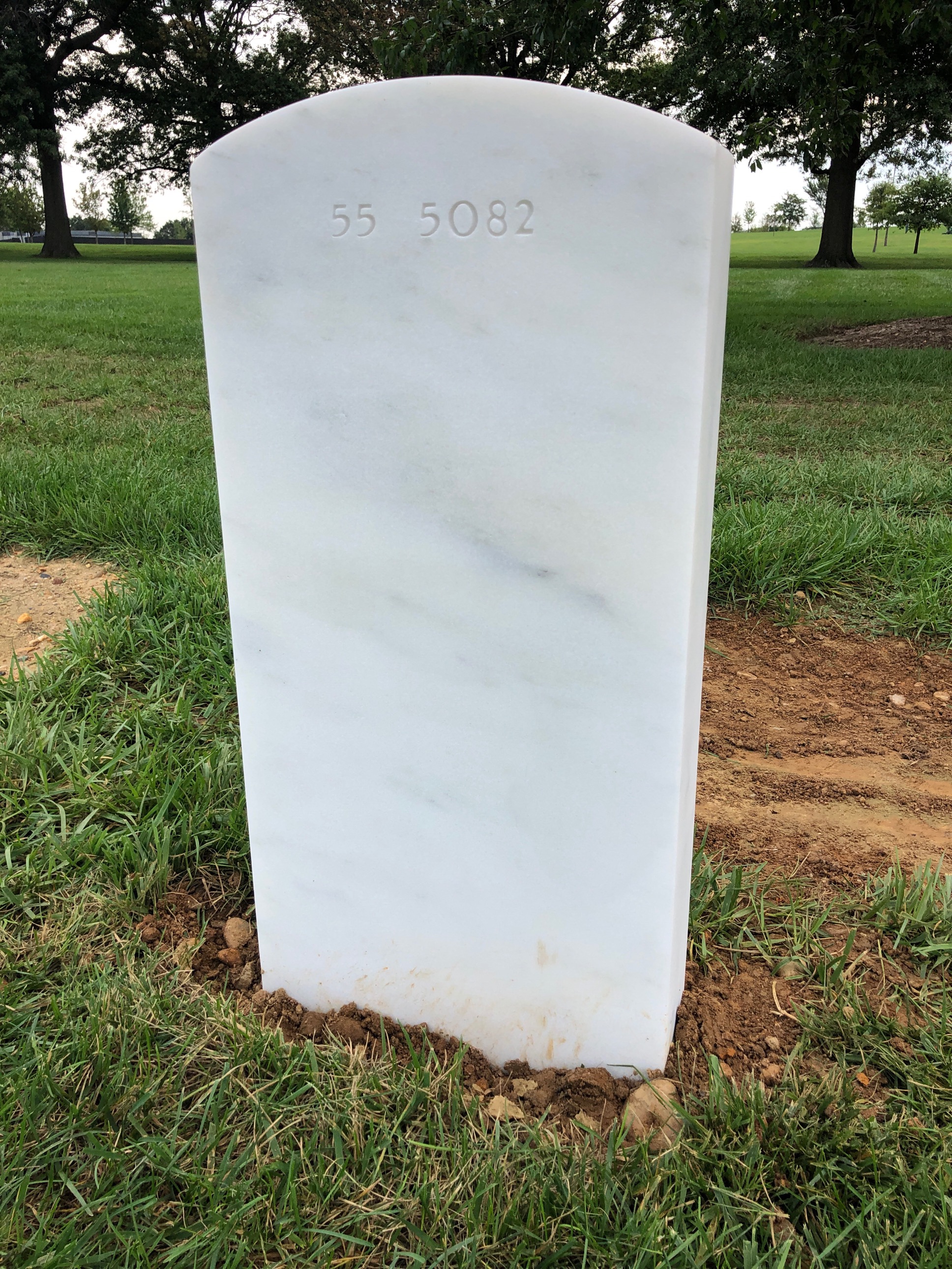 Back of headstone — Willie Sanders