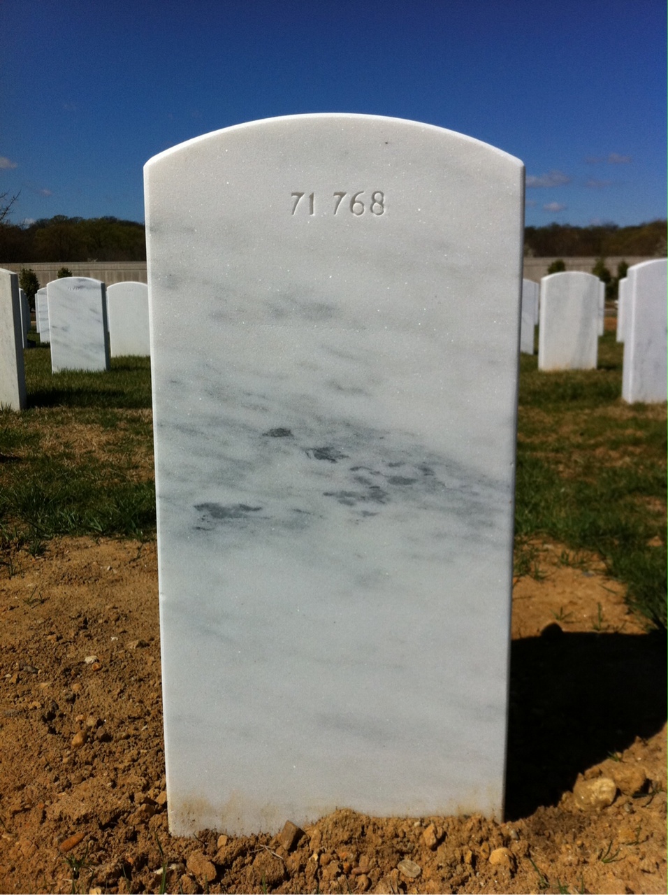 Back of headstone — William L Newland
