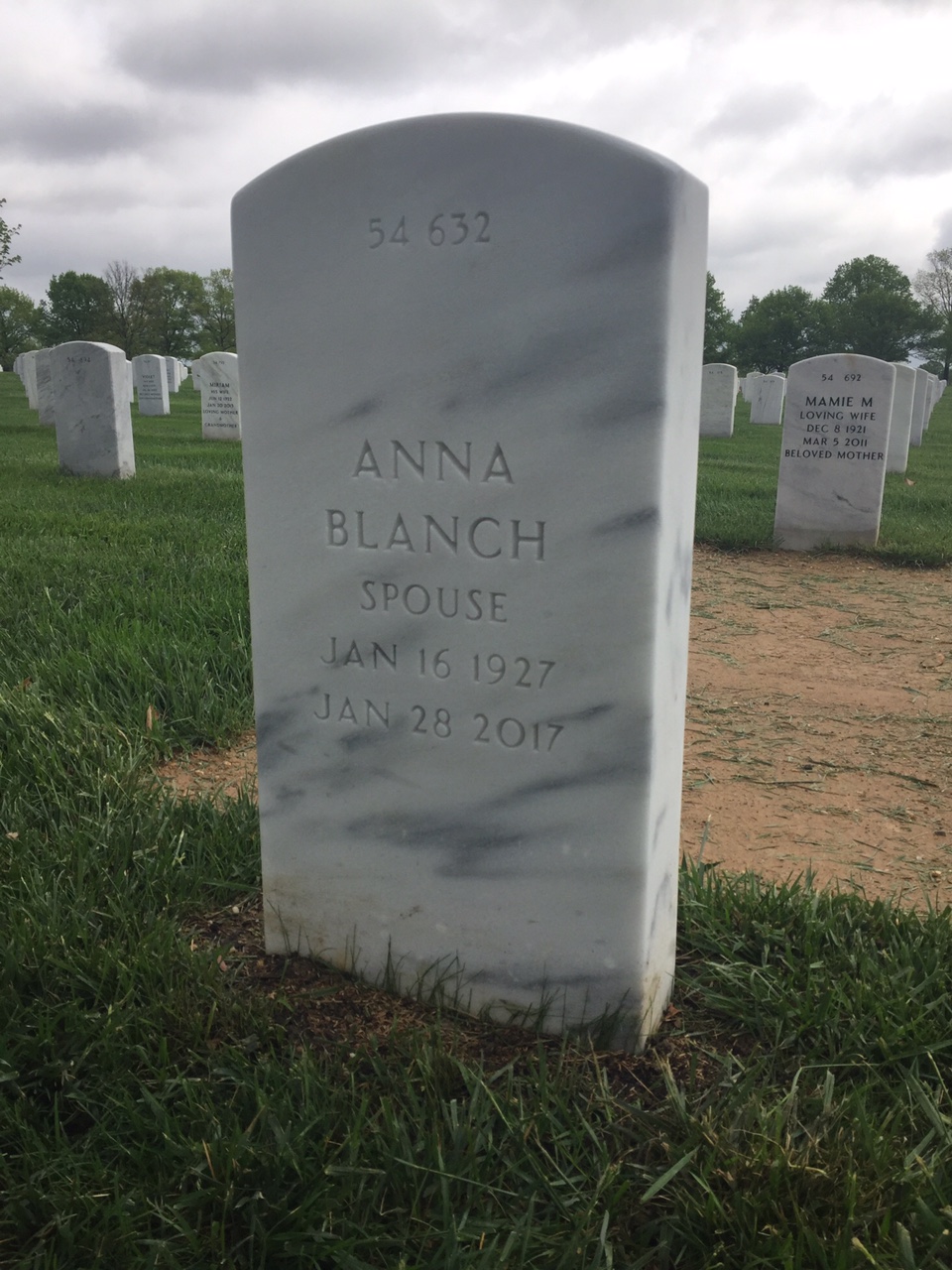 Back of headstone — George Newkirk